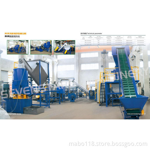 PE PP Film Plastic Washing Machine